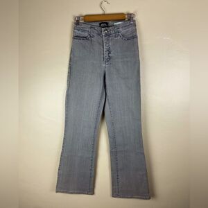 Vintage NYDJ high rise wide leg gray denim jeans 6